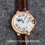 TW Factory Cartier Ballon Bleu 8217 Movement 42/37/33MM Steel/Leather Strap Watch